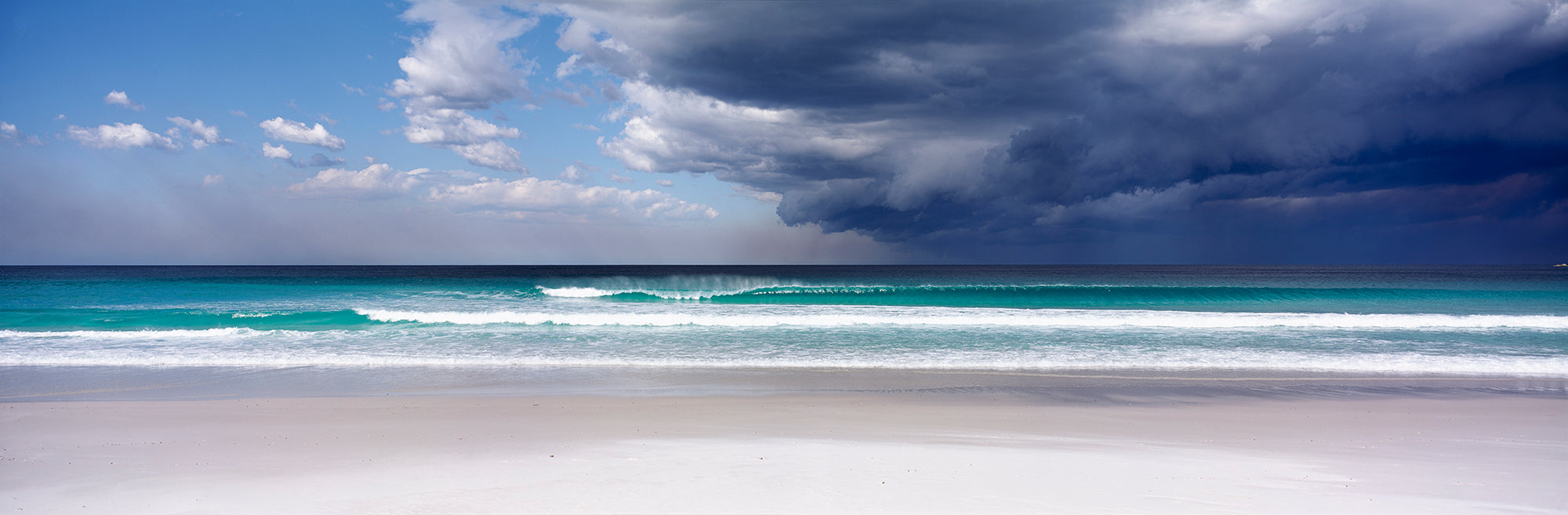 Clouds Overcasting The Ocean, Bay Of Fires, Tasmania, Australia Wall Mural