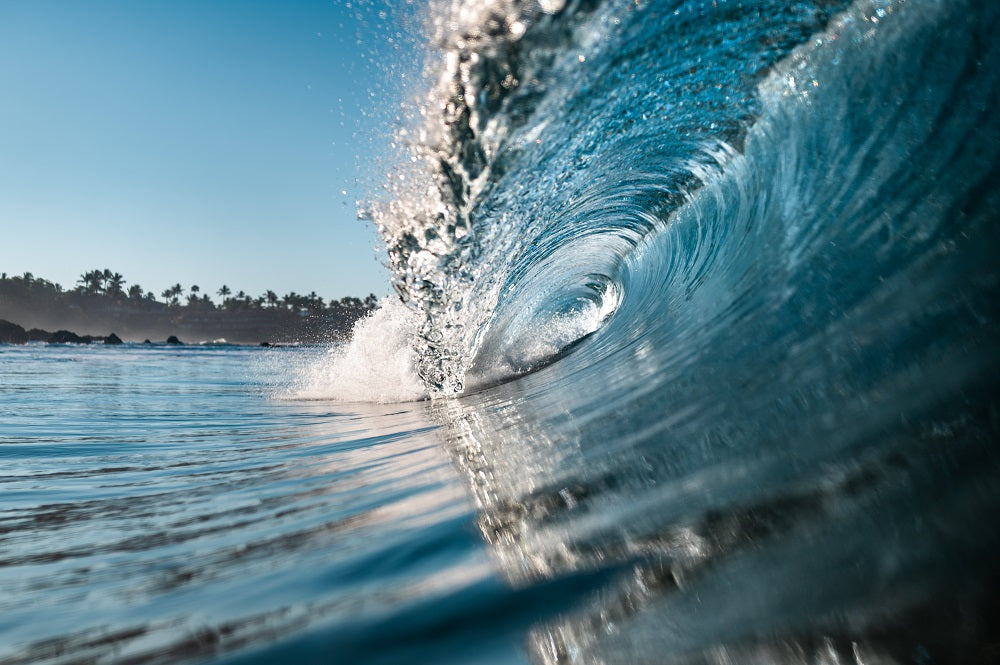 Blue Wave Wall Mural